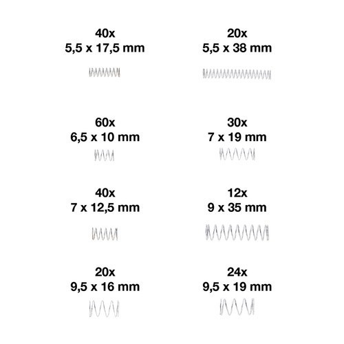 Ressorts de pression 246 pièces - TB04879