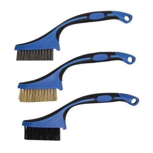 Brosses métalliques, nylon / laiton / acier inoxydable