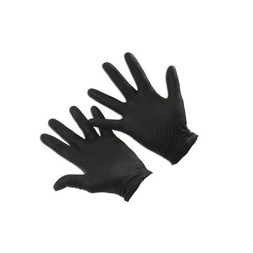 Zwart of oranje geschubde nitril mechanische handschoenen - maat M per 50 - TB05170