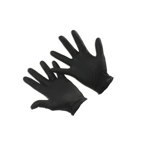 Guantes mecánicos de nitrilo negro o naranja escamado - talla M por 50 - TB05170