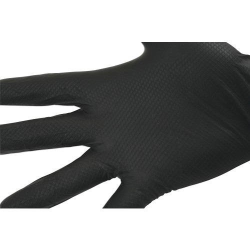 Mechanische Handschuhe aus geschupptem Nitril in Schwarz oder Orange - Größe M pro 50 - TB05170