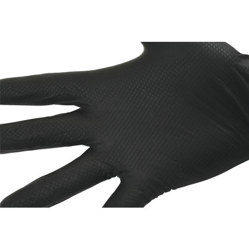 Guantes mecánicos de nitrilo negro o naranja escamado - talla M por 50 - TB05170