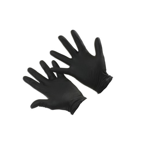 Mechanische Handschuhe aus geschupptem Nitril schwarz oder orange - Größe L pro 50 - TB05171