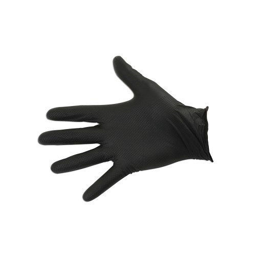 Zwart of oranje geschubde nitril mechanische handschoenen - maat XL per 50 - TB05172