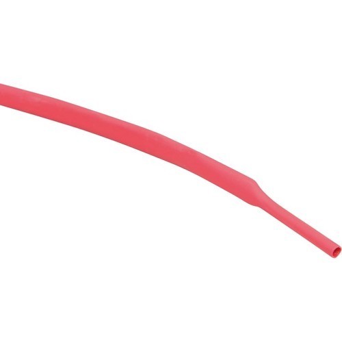 Red heat-shrinkable tubing 2:1 type 65 - diameter 3.2 mm - sold by the metre