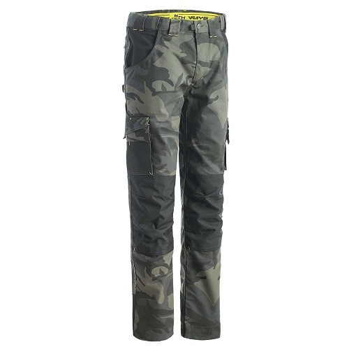 Reinforced work trousers - camouflage - S44