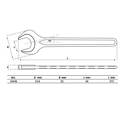 Wrench 46 mm - TB05363