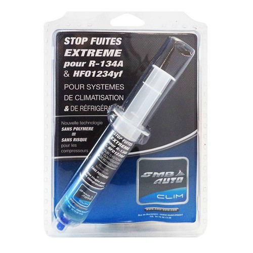 Stop-leaks extreme air conditioning system refrigerant R134A and HFO1234yf - syringe 30ml