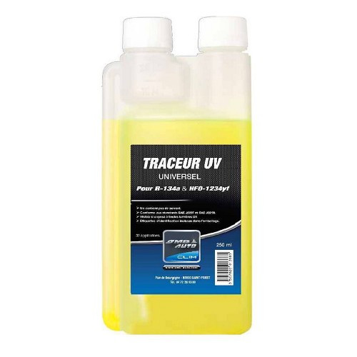 Mixed universal UV tracer for R134A and HFO1234yf refrigerants - 250ml dispenser bottle