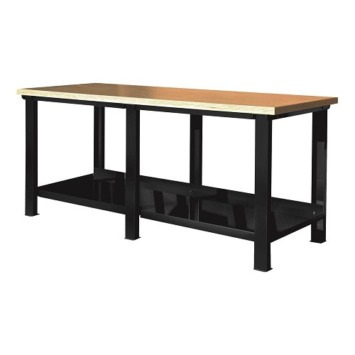  Etabli en métal avec plateau en bois CLAS - 2m - TB90052 