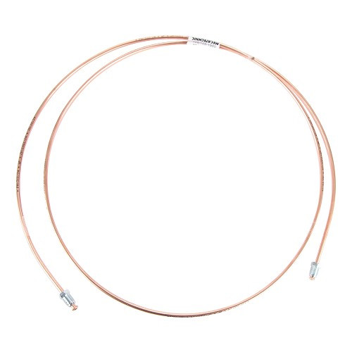  Rigid copper brake hose 4.75mm diameter - M10x1 17mm and M10x1 17mm ends - 190cm - TR06001 