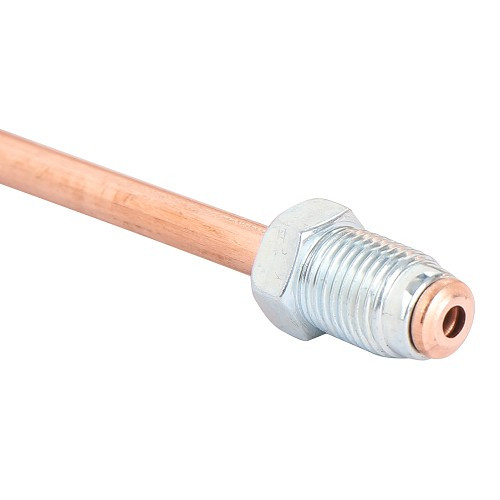 Rigid copper brake hose 4.75mm diameter - M10x1 17mm and M10x1 17mm ends - 185cm - TR06014