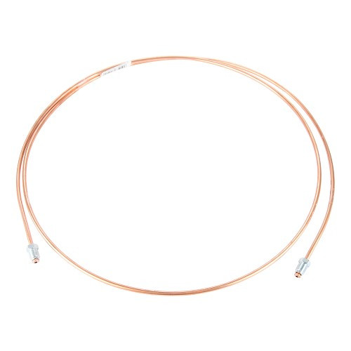  Rigid copper brake hose 4.75mm diameter - M10x1 17mm and M10x1 17mm ends - 185cm - TR06014 