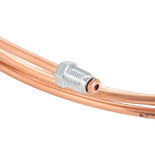 Rigid copper brake hose 4.75mm diameter - M10x1 17mm and M10x1 17mm ends - 360cm - TR06015