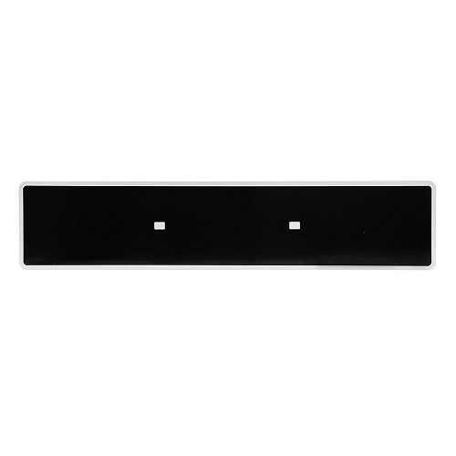 License plate "SIV" Aluminum Black 520 x 110 mm