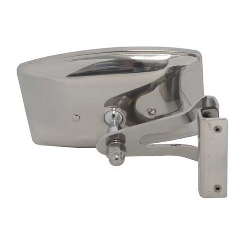  Special mini rail-mounted rectangular chrome-plated passenger door mirror - UA14975 