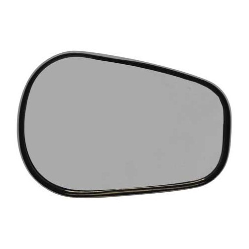 Pear-shaped chrome-plated door mirror to screw onto a base - UA15010