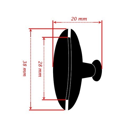 Kabeldurchführung aus Gummi - UA15910