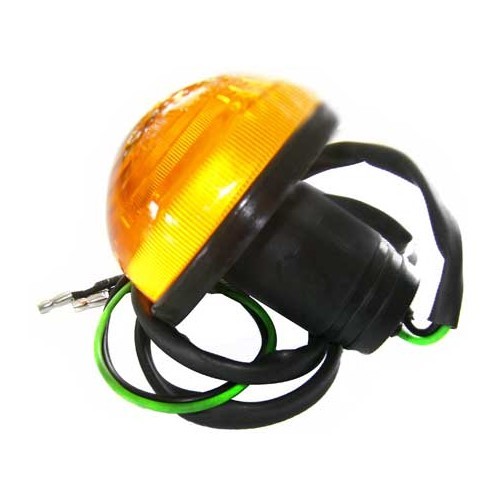  1WIPAC front or read direction orange indicator light with black surround - UA16300-1 