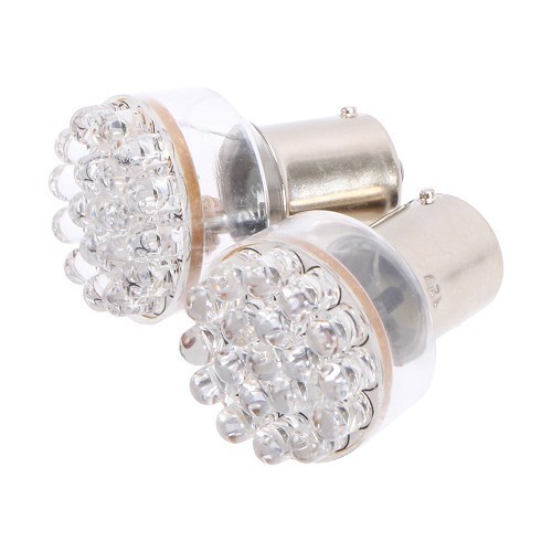 Lâmpadas P21W 19LED BA15s 12 Volts - Laranja