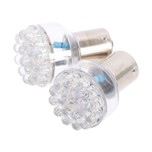  Lâmpadas P21W 19LED BA15s 12Volts - Branco - UA16996 