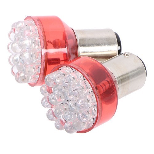  Lampen P21/5W LED BAY15d 12V Rood - UA16998 