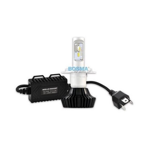 Pack 2 ampoules LED H4 Blanches Bosma Lumiled 6000K