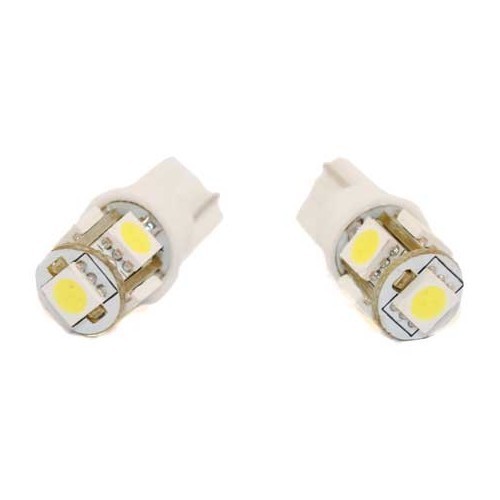  5-pellet SMD T10 pilot light bulbs - set of 2 - UA17146 