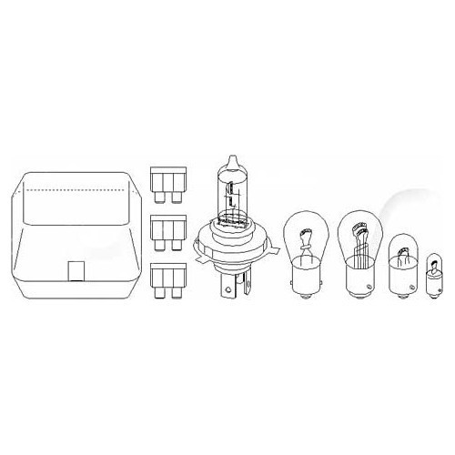 Assortimentsdoos gloeilamp met H4 - UA17902