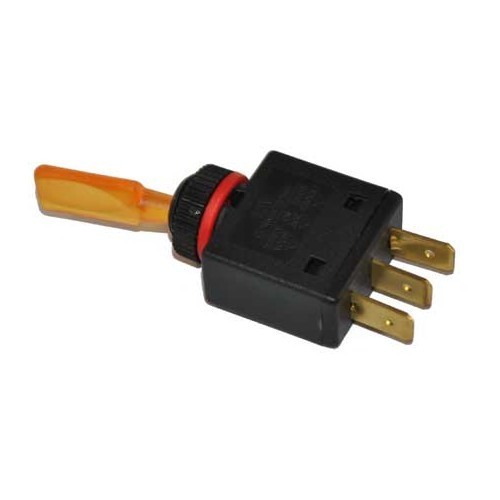  Interruptor basculante com indicador laranja, 12V/20A, 3 pinos - UA19210-1 