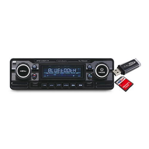 USB-SD-Bluetooth-Tuner Caliber RMD 120BT/B Schwarz und Chrom - UB01255