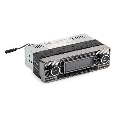 Autorradio Caliber Retrolook - RMD 120BT/B - USB/SD/Bluetooth DAB+ - Acabado negro y cromado - UB01257