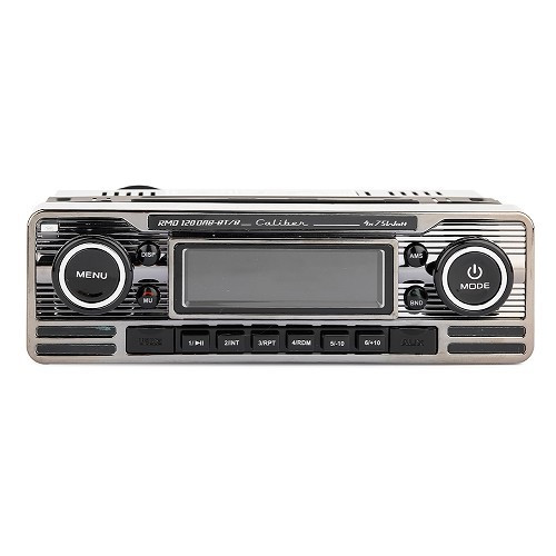  Autorradio Caliber Retrolook - RMD 120BT/B - USB/SD/Bluetooth DAB+ - Acabado negro y cromado - UB01257 