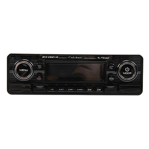 Autorádio Caliber Retrolook - RCD 120BT/B - USB/SD/Bluetooth/CD - Acabamento preto - UB01265