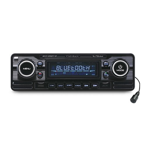  Autoradio Caliber Retrolook - RCD 120BT/B - USB/SD/Bluetooth/CD - Finitura nera - UB01265 