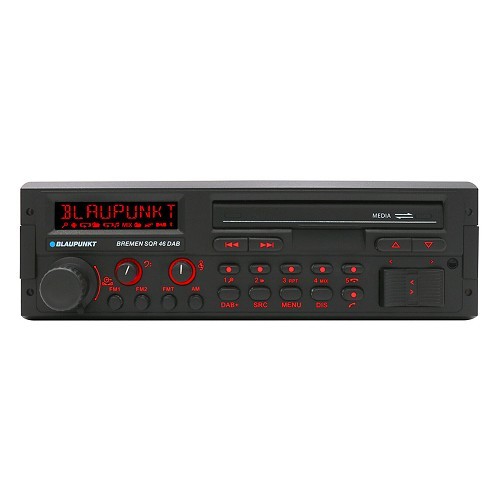  Blaupunkt Bremen SQR 46 DAB auto-rádio modelo 1986 com USB e Bluetooth - UB01316 