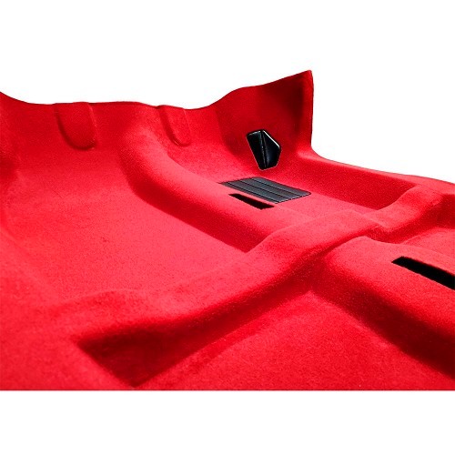  Alfombra y aislamiento para Peugeot 205 CTI volante a la derecha (1986 - 1994) Rojo - UB06627-2 