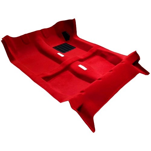  Tapijt en isolatie voor Peugeot 205 CTI Rechtse besturing (1986 - 1994) Rood - UB06627 