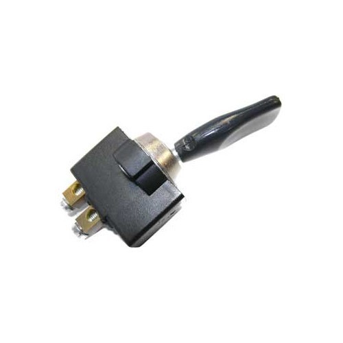 Interruptor de 2 posições, ON-OFF, com parafuso, preto, com base de metal - UB08230