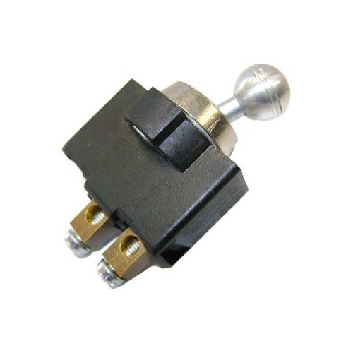 Interruptor 2 posiciones ON-OFF con tornillo negro y base de metal - UB08240