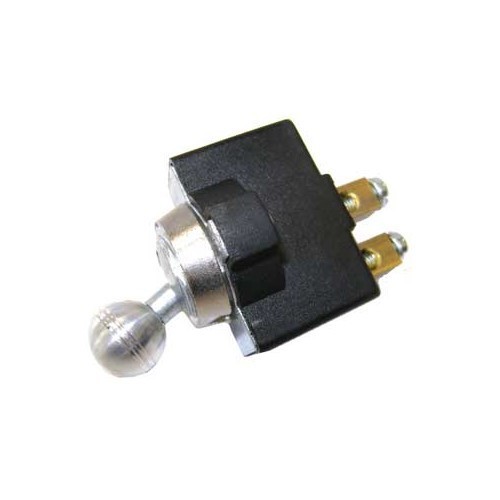  Interruptor de 2 posições, ON-OFF, com parafuso, preto, com base de metal - UB08240 