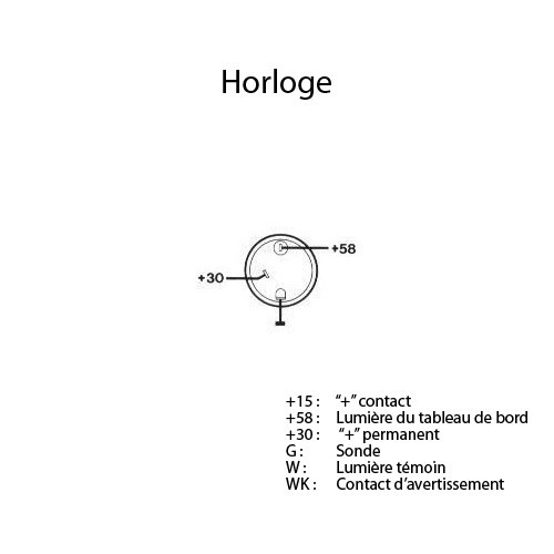 VDO-Uhrenzifferblatt mit Hintergrundbeleuchtung 52mm - 12V - UB10000