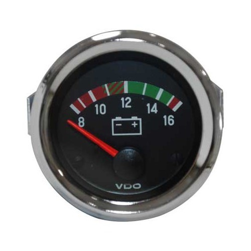 VDO voltmeter with 8 to 16 volt scale