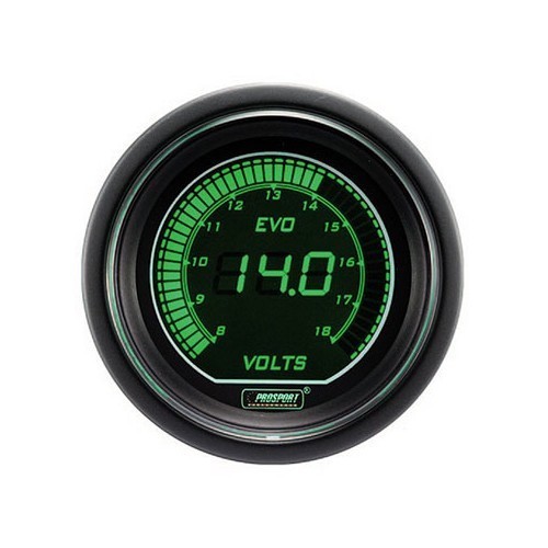  Digitales Voltmeter Grün/Weiß (52 mm) - UB10242 