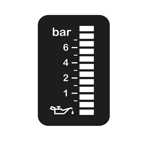 "Golf 2 button" manometer for oil pressure, 0.9 to 5 bar - UB10243