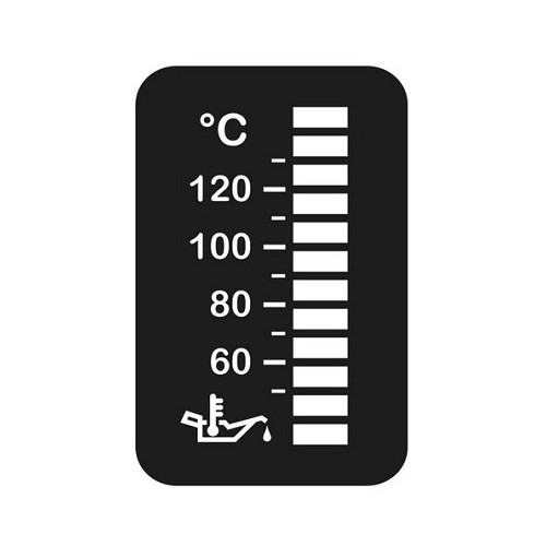 Manómetro "botón Golf 2" para temperatura de aceite de 50 a 150 °C - UB10244