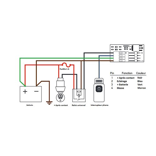 Manomètre voltmètre de batterie 10 à 15,5V DIGIFIZmini sur tableau de bord pour VW Golf 2 (08/1983-10/1991)  - UB10245