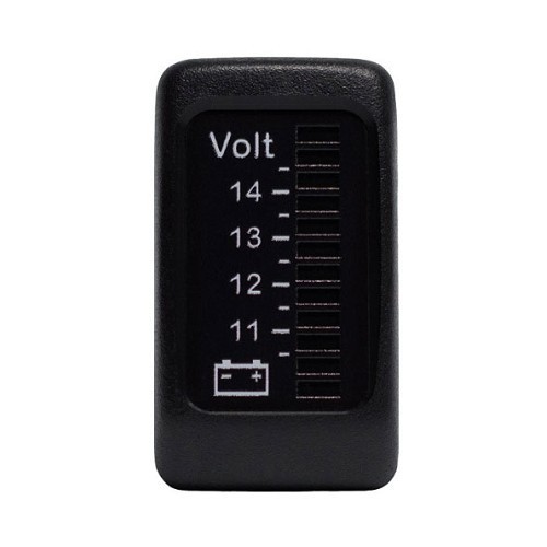  Voltmetro "pulsante Golf 2" da 10 a 15.5 Volt - UB10245 