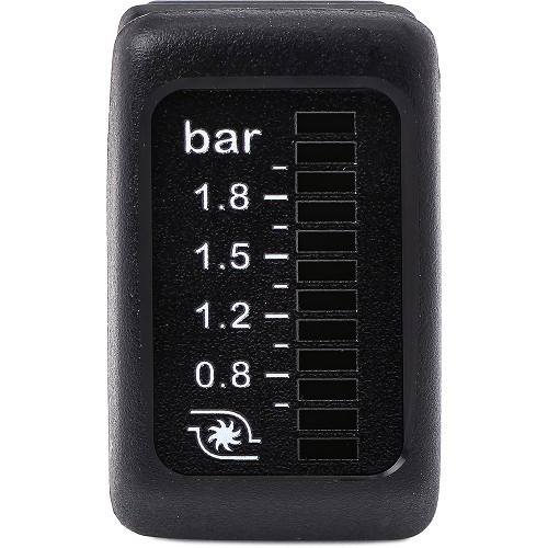 Manometro "pulsante Golf 2" per pressione di sovralimentazione 0,4 - 2,4 bar - UB10248