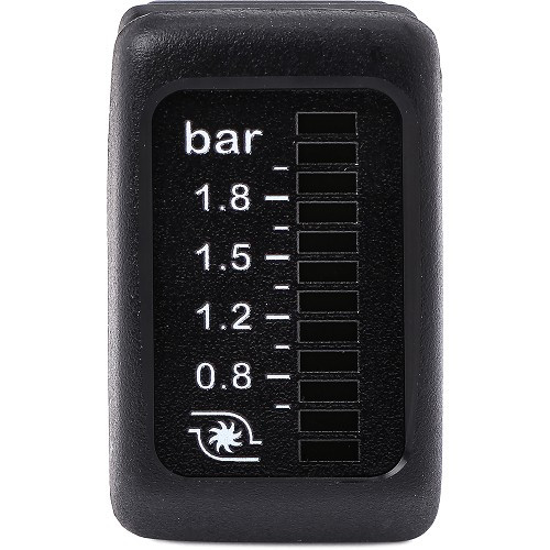 "Golf 2 button" manometer for boost pressure, 0.4 - 2.4 bar - UB10248